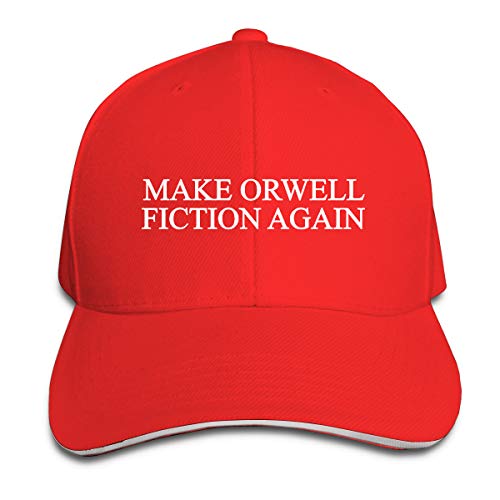 ATOurDealss Make Orwell Fiction Again Trucker Hat Baseball Cap Adjustable Sandwich Hat, Black44, One size von ATOurDealss