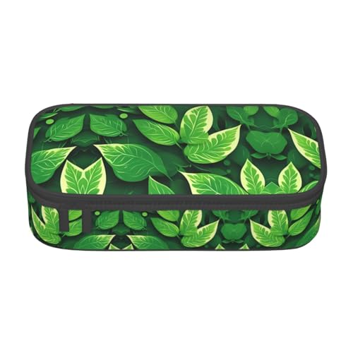 ATOurDealss Solar Jupiter Saturn Print Federmäppchen Große Kapazität Federmäppchen Stifttasche mit 4 Fächern für Männer Frauen, St. Patricks Day Leav, Einheitsgröße, Federmäppchen von ATOurDealss