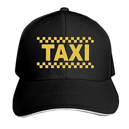 ATOurDealss Taxi Driver Cab Hat Baseball Cap Duck Tongue Cap Outdoor Cap Fashion Black, Schwarz , One size von ATOurDealss