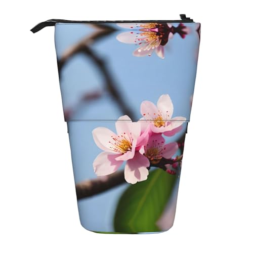 ATOurDealss Teleskop-Federmäppchen, Teleskop-Federmäppchen, Organizer, Schreibwaren, Stifteetui mit Reißverschluss, Boot am Strand, Plum Blossom, Einheitsgröße, Federmäppchen von ATOurDealss