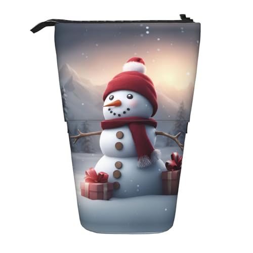 ATOurDealss Teleskop-Federmäppchen, Teleskop-Federmäppchen, Organizer, Schreibwaren, Stifteetui mit Reißverschluss, schwarze Spinne, Frohe Weihnachten süß, Einheitsgröße, Federmäppchen von ATOurDealss