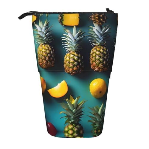 ATOurDealss Teleskop-Federmäppchen mit tropischen Früchten, Ananas, Federmäppchen, Organizer, Schreibwaren, Stifteetui mit Reißverschluss, Schwarz , Einheitsgröße, Federmäppchen ATOurDealss Teleskop-Federmäppchen mit tropischen Früchten, Ananas, Federmäppchen, Organizer, Schreibwaren, Stifteetui mit Reißverschluss, Schwarz , Einheitsgröße, Federmäppchen von ATOurDealss