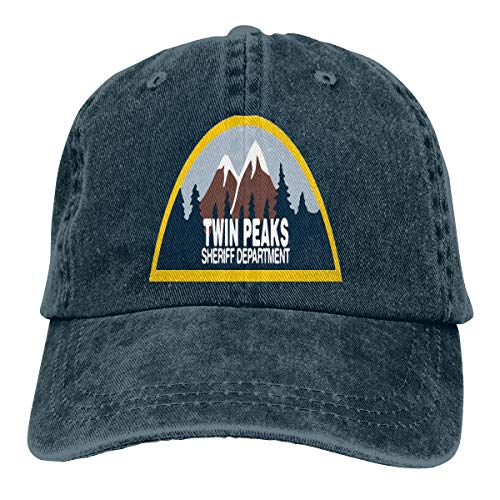 ATOurDealss Trucker Cap Twin Peaks Sheriff Department Durable Baseball Cap, Adjustable Dad Hat Black, navy, One size von ATOurDealss