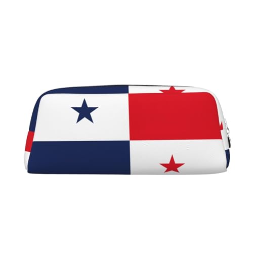 ATOurDealss Vielseitiges Federmäppchen, Motiv: Flagge von Panama, für Erwachsene, mit Reißverschluss, silber, Einheitsgröße, Federmäppchen von ATOurDealss