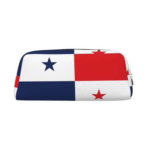 ATOurDealss Vielseitiges Federmäppchen, Motiv: Flagge von Panama, für Erwachsene, mit Reißverschluss, silber, Einheitsgröße, Federmäppchen von ATOurDealss