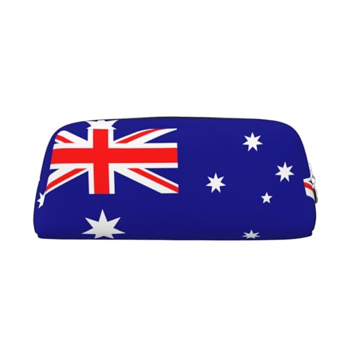 ATOurDealss Vielseitiges Federmäppchen mit australischer Flagge, für Erwachsene, mit Reißverschluss, Make-up-Tasche, silber, Einheitsgröße, Federmäppchen von ATOurDealss