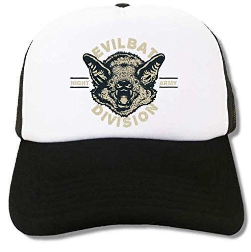 ATPRINTS Evil Bat Night Army Division Funny Graphic Trucker Cap Baseball Hat von ATPRINTS