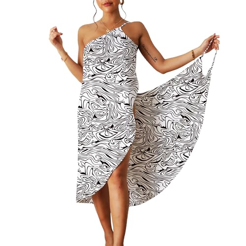 ATRACTIVOLL Damen Strandkleid Bikini Cover Up Sommer, V-Ausschnitt, Strandponcho Bademode Vertuschen, Strandtunika Wrap Sarong, Groß, Leichte, Urlaub von ATRACTIVOLL