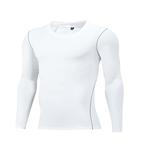 ATRACTIVOLL Herren Langarm Sportshirt, Funktionsshirt Schnelltrocknendes Laufshirt Atmungsaktiv Sportoberteile Trainingshirt für Männer Fitness, Crossfit von ATRACTIVOLL