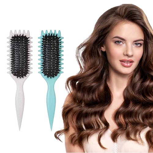 ATSGJLZN 2 Stück Lockenbürste,Curly Hair Brush Bounce Curl Brush Curl Define Stylingbürste für Damen Herren, Hair Care ATSGJLZN 2 Stück Lockenbürste,Curly Hair Brush Bounce Curl Brush Curl Define Stylingbürste für Damen Herren, Hair Care von ATSGJLZN