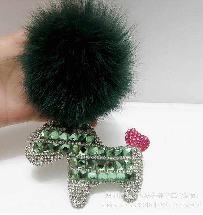 Furry Swarovski Crystal Leder Pferd Tasche Charm Sparkle Schlüsselanhänger Little Pony von ATSlowTimes