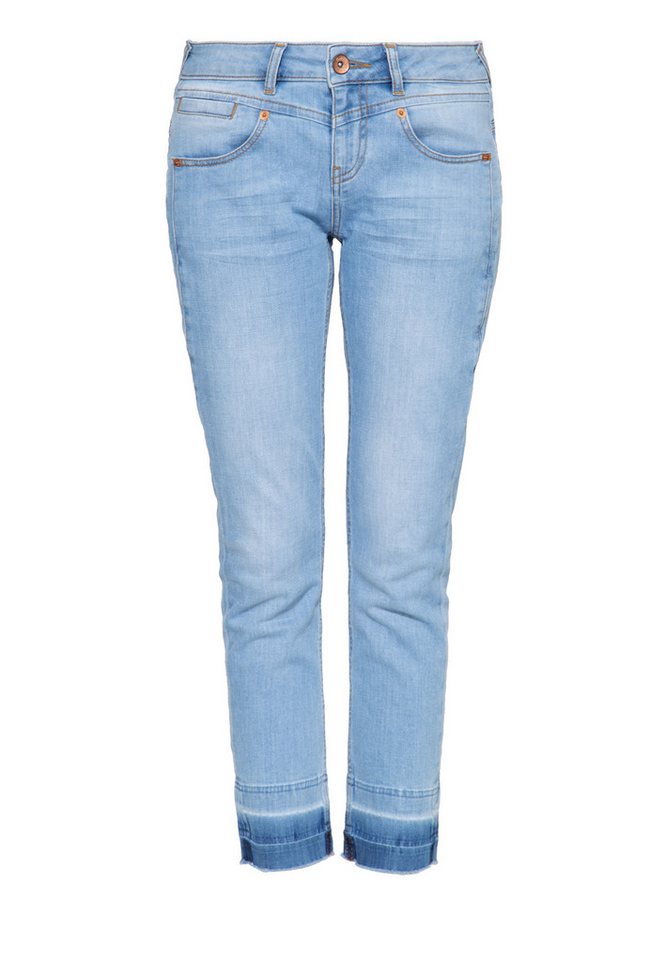 ATT Jeans 5-Pocket-Jeans Zoe mit offenen Saumkanten und vorderer Passenabtrennung von ATT Jeans