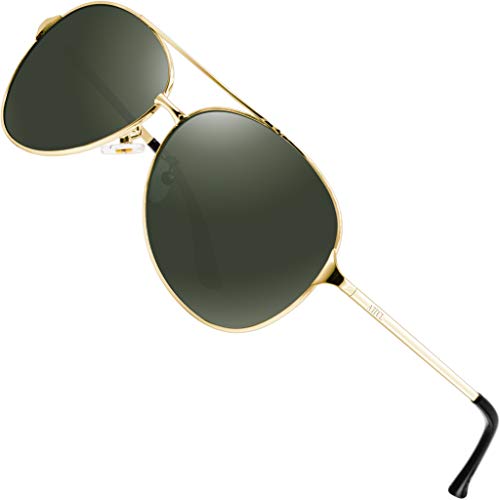 ATTCL® Klassische Piloten Polarisierten Sonnenbrillen Herren Angeln Außen 8009 Gold von ATTCL