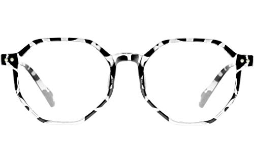 ATTCL Damen Blaulichtfilter Brille Blockieren Blaue Licht von PC, TV und Handy ohne sehstärke Computerbrille BL6688 heihua von ATTCL