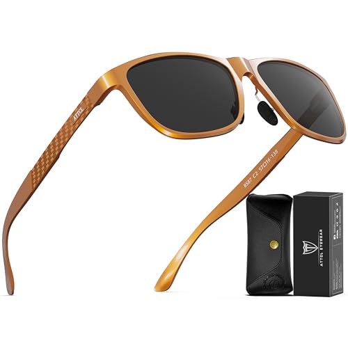 ATTCL Herren Polarisierte Fahren Sonnenbrille Al-Mg Metall Rahme Ultra Leicht 8587-Chenghong-Grey ATTCL Herren Polarisierte Fahren Sonnenbrille Al-Mg Metall Rahme Ultra Leicht 8587-Chenghong-Grey von ATTCL