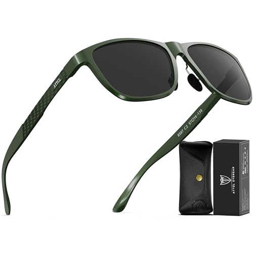 ATTCL Herren Polarisierte Fahren Sonnenbrille Al-Mg Metall Rahme Ultra Leicht 8587-Junlv-Grey ATTCL Herren Polarisierte Fahren Sonnenbrille Al-Mg Metall Rahme Ultra Leicht 8587-Junlv-Grey von ATTCL