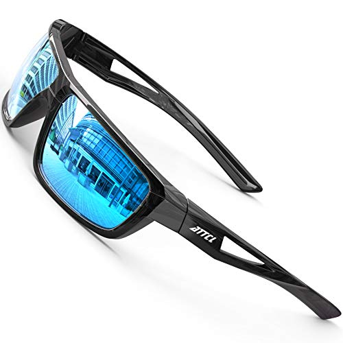 ATTCL Sport Polarisierte Sonnenbrille Für Herren Damen TR90 Radfahren Fahren Angeln UV-Schutz Sonnenbrillen J2021 Blue von ATTCL