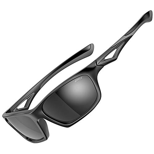 ATTCL Polarisierte Kinder Sonnenbrille TR90 flexibleRahmen Sportbrille für Jungen und Mädchen Alter 3-10 JDRW001 ALL-Black von ATTCL