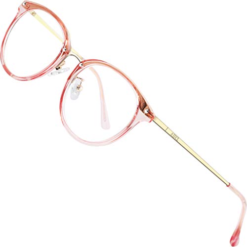 ATTCL Unisex blaulichtfilter brille computerbrille zum Blockieren von UV-Kopfschmerz [Augenbelastung Reduzieren] Gaming Brillen(Herren/Damen) 19702 Rosa von ATTCL