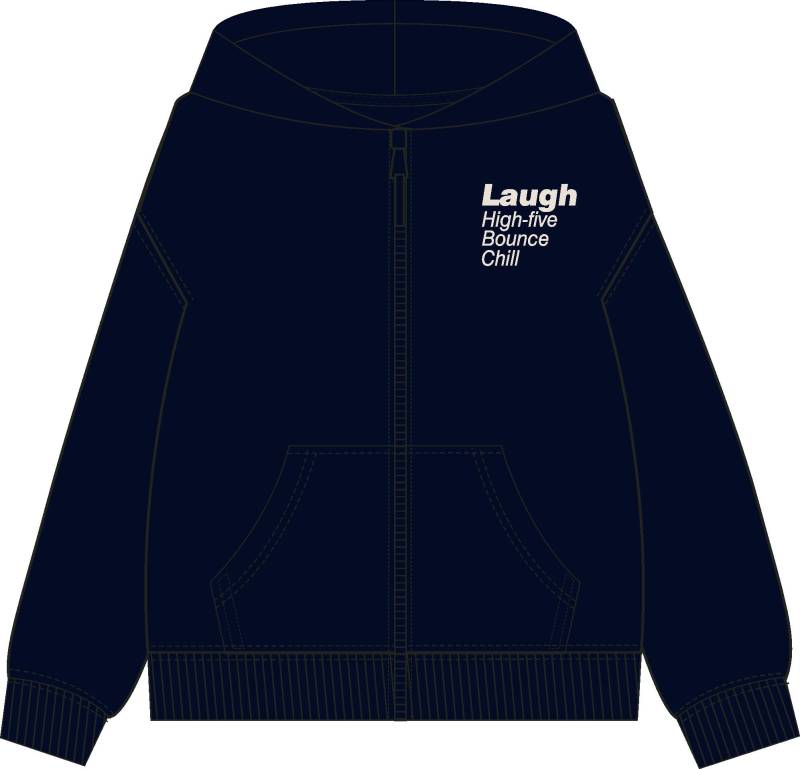 ATTENTION - Kn.-Kap.-Sweatjacke indigo blue von ATTENTION