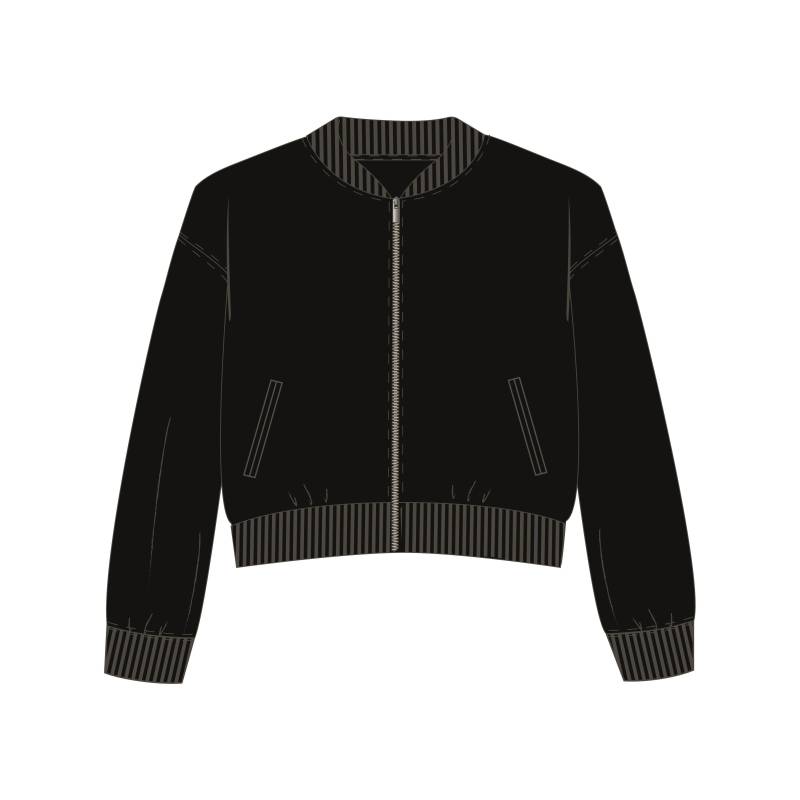 ATTENTION - Md.-Cropped Sweatjacke night black - Gr. - 164 von ATTENTION