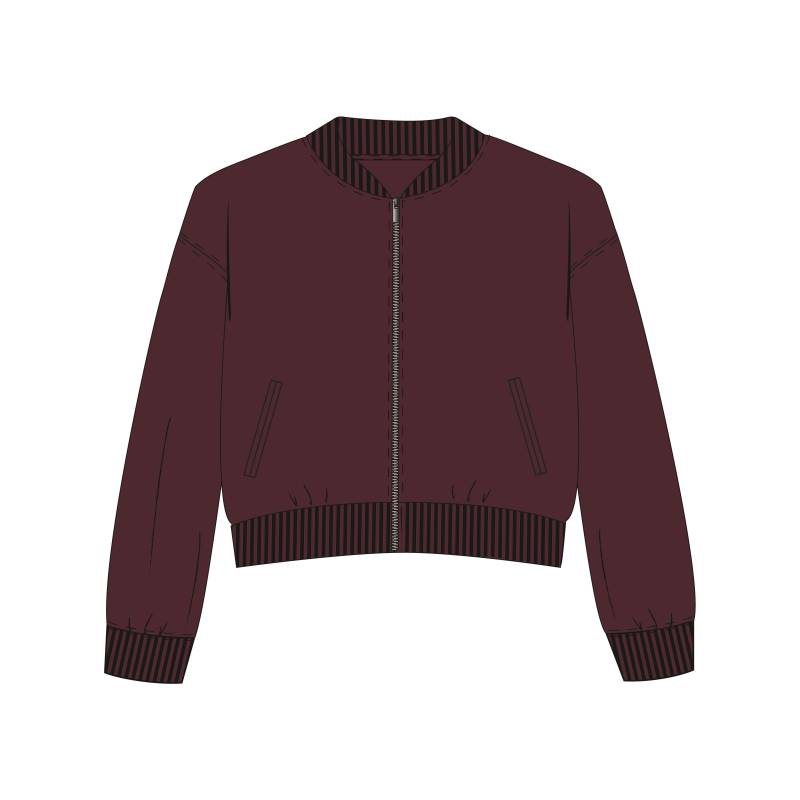 ATTENTION - Md.-Cropped Sweatjacke rubin - Gr. - 152 von ATTENTION