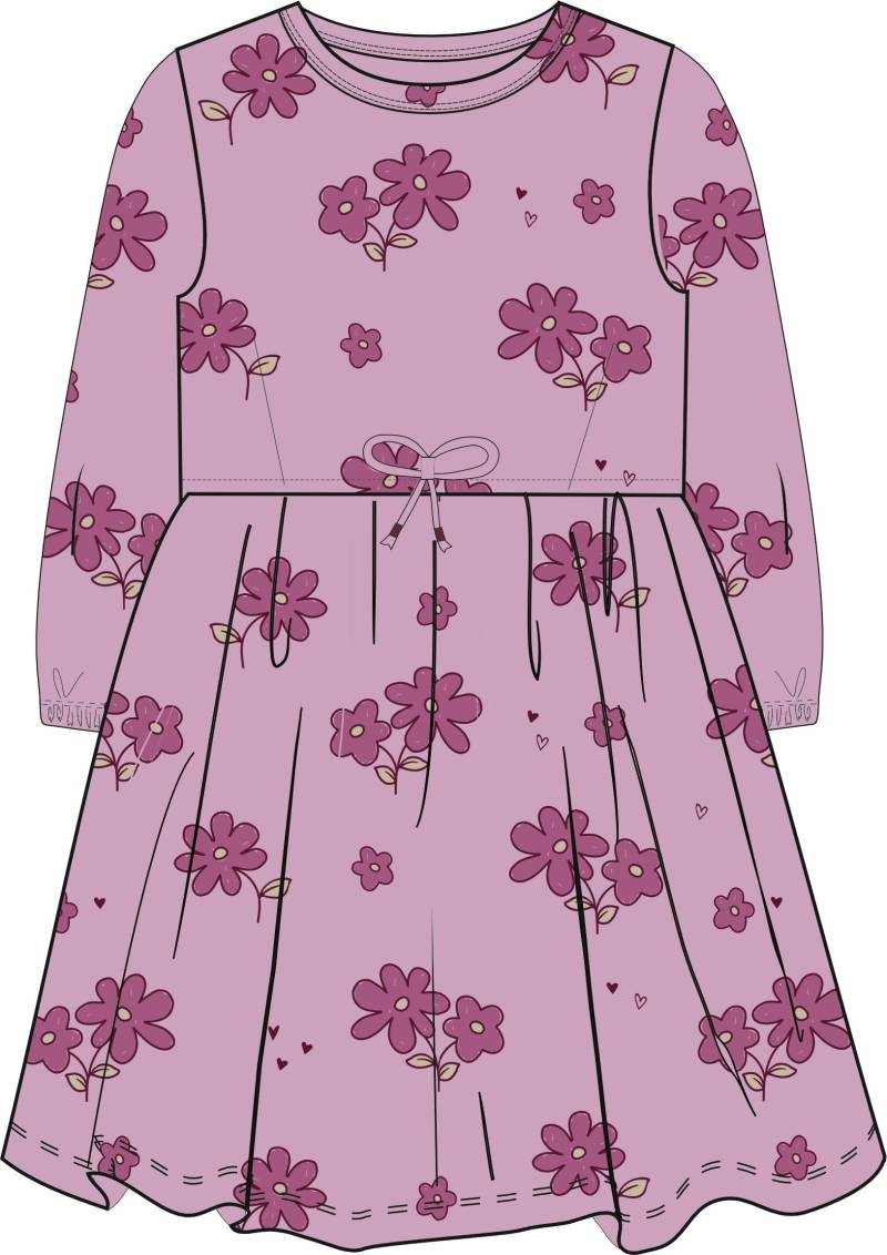 ATTENTION - Md.-Sweatkleid light rouge aop von ATTENTION