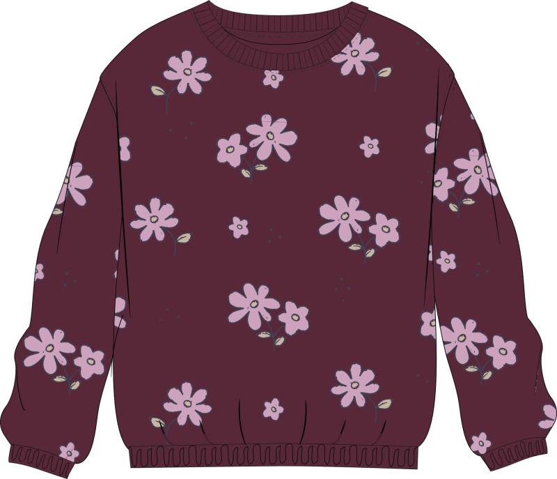 ATTENTION - Md.-Sweatshirt berry aop von ATTENTION