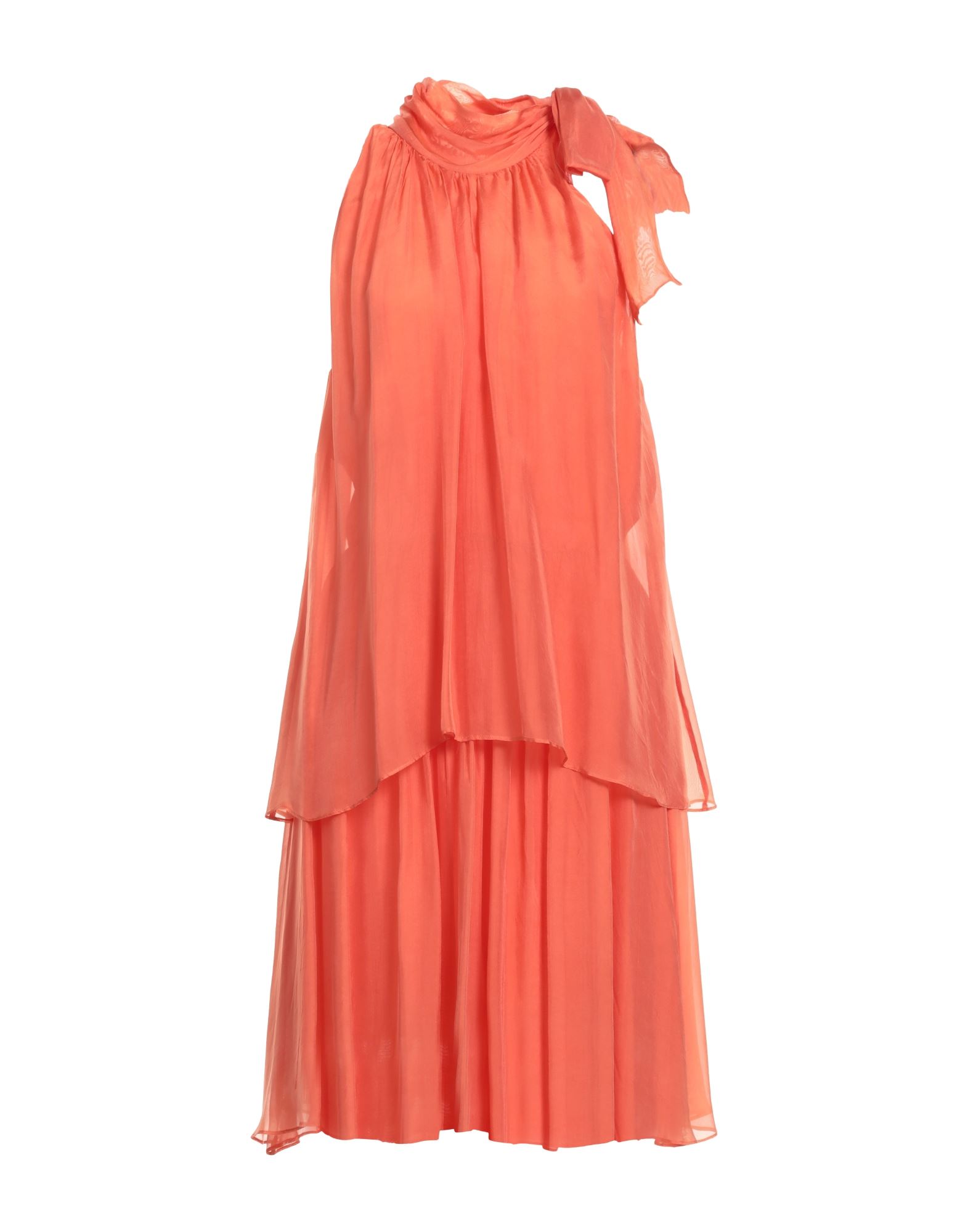 ATTIC AND BARN Midi-kleid Damen Orange von ATTIC AND BARN