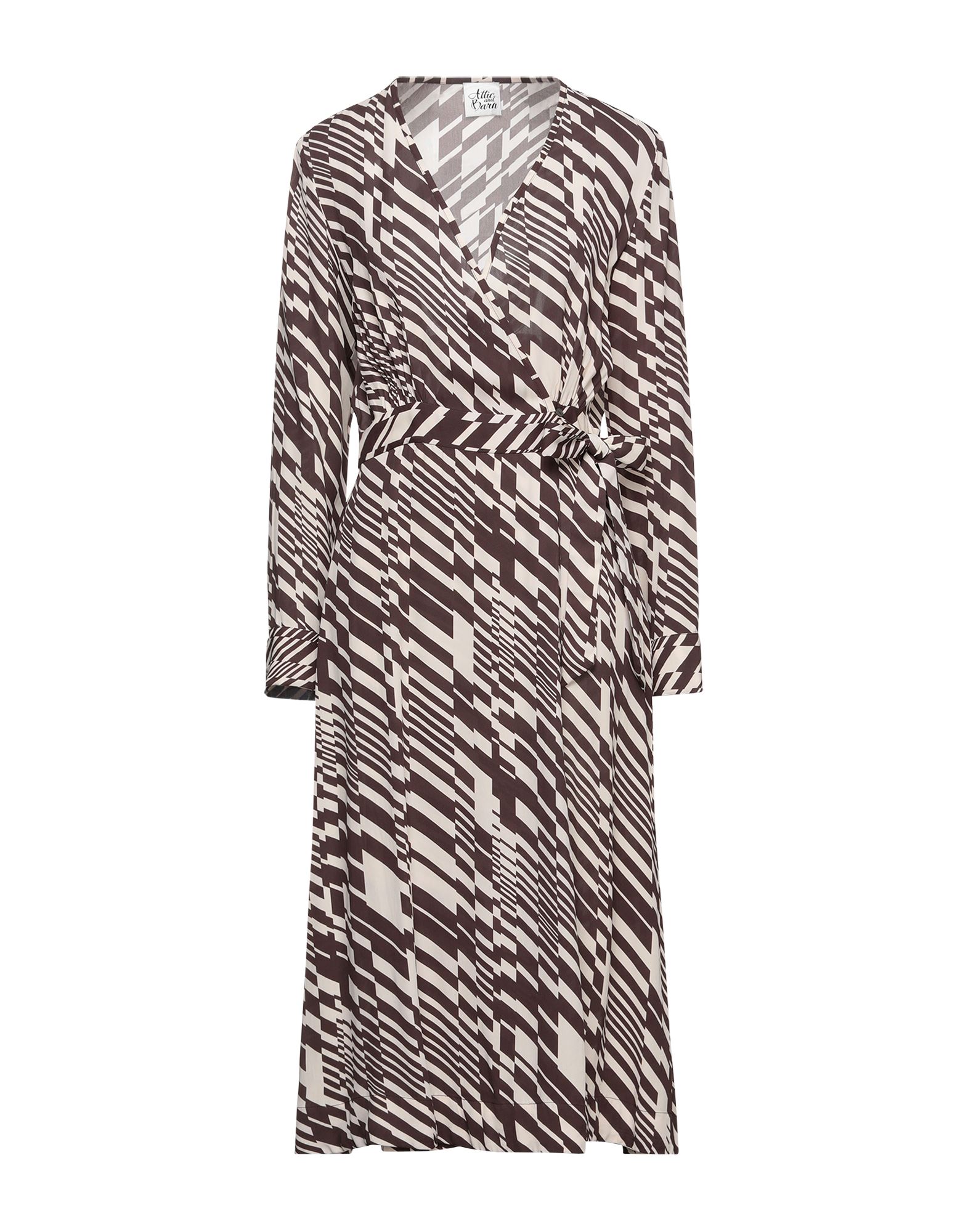 ATTIC AND BARN Midi-kleid Damen Schokobraun von ATTIC AND BARN