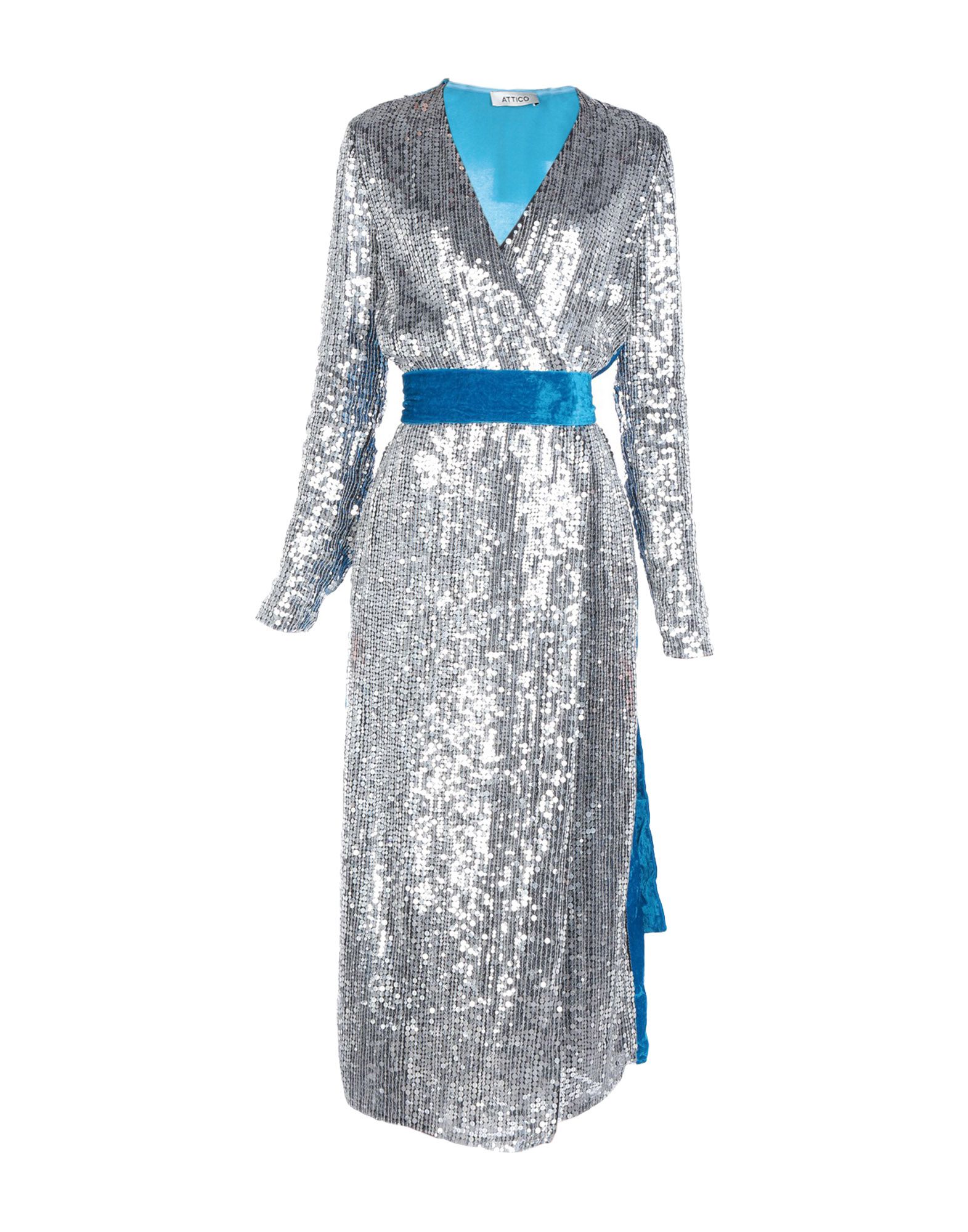 THE ATTICO Maxi-kleid Damen Silber von THE ATTICO