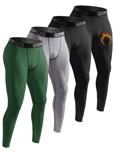 ATTIQOZI 4 Pack Thermounterhose Herren Lang Unterhosen Männer Thermounterwäsche Warm Innenfleece Skiunterwäsche Winter Leggings Unterziehhose Herren Fußball Schwarz/Schwarz/Grau/Grün L ATTIQOZI 4 Pack Thermounterhose Herren Lang Unterhosen Männer Thermounterwäsche Warm Innenfleece Skiunterwäsche Winter Leggings Unterziehhose Herren Fußball Schwarz/Schwarz/Grau/Grün L von ATTIQOZI