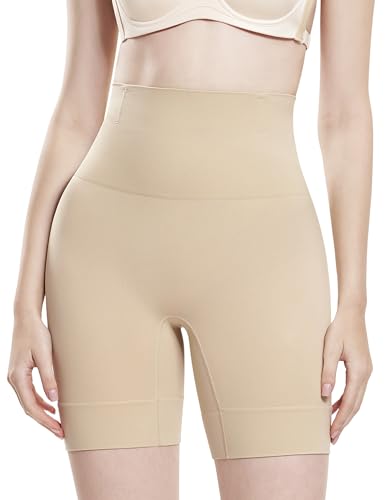 ATTLADY Bauchweg Unterhose Damen Mid Taille Shapewear Nahtlose Miederhose mit Bein Figurenformend Miederpant von ATTLADY