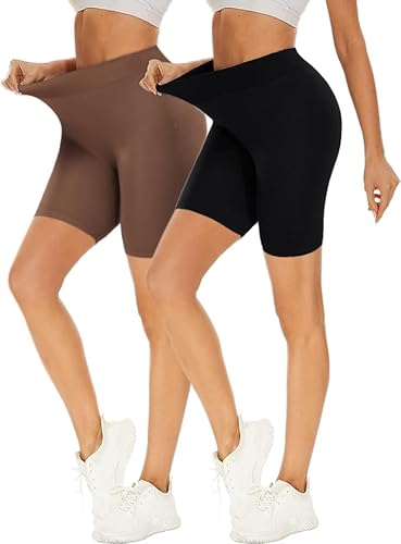 ATTLADY Radlerhose Damen Kurz Hose Unter Kleid 2er Pack Anti Scheuern Unterhose von ATTLADY