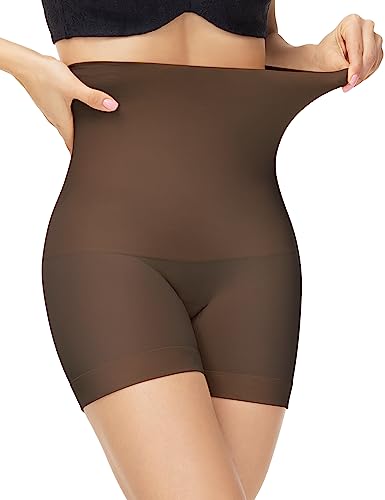 ATTLADY Tummy Control Knickers High-Waisted Shapewear for Women Body Shaper Shaping Shorts (3XLarge,Brown) von ATTLADY