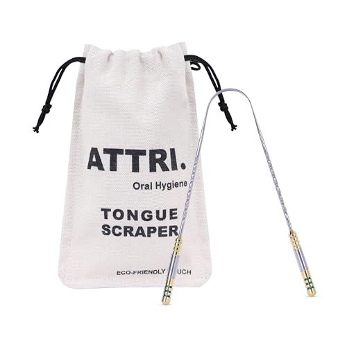 Zungenschaber aus Edelstahl, umweltfreundliche Tasche für Erwachsene und Kinder, langlebiger Zungenreiniger, robuster Schaber, Mundpflege und Hygiene, einzigartiges Design ATTRI. Zungenschaber aus Edelstahl, umweltfreundliche Tasche für Erwachsene und Kinder, langlebiger Zungenreiniger, robuster Schaber, Mundpflege und Hygiene, einzigartiges Design ATTRI. von ATTRI.