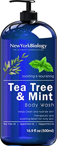 New York Biology Tea Tree Mint Body Wash for Men and Women – Moisturizing Body Wash Helps Fight Athletes Foot, Skin Irrita... von ATUIO