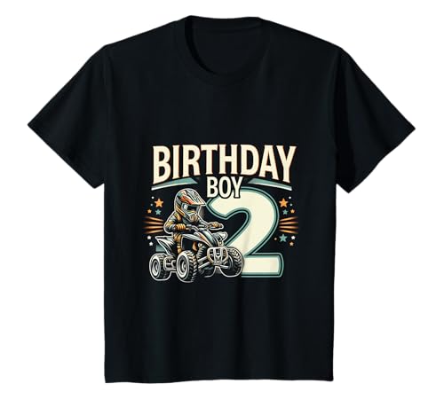 Kinder 2 Jahre alt Quad ATV Vierrad 2. Geburtstag Junge T-Shirt Kinder 2 Jahre alt Quad ATV Vierrad 2. Geburtstag Junge T-Shirt von ATV Four Wheeler Birthday Boy