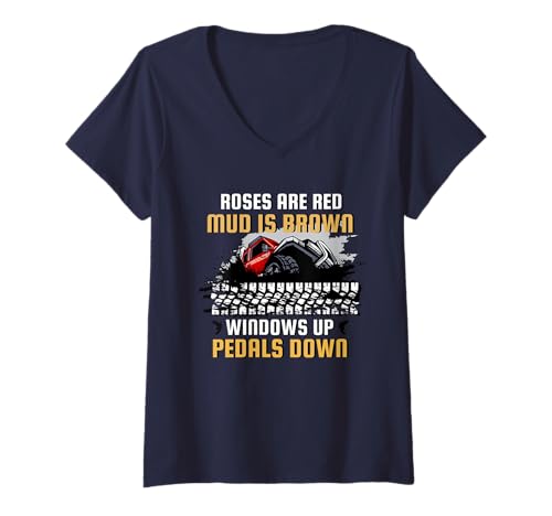 Damen ATV Off Road 4 Wheeler Quad Racing SxS Riding Funny Offroad T-Shirt mit V-Ausschnitt Damen ATV Off Road 4 Wheeler Quad Racing SxS Riding Funny Offroad T-Shirt mit V-Ausschnitt von ATV Quad Riding 4 Wheeler Offroad Accessories 4x4