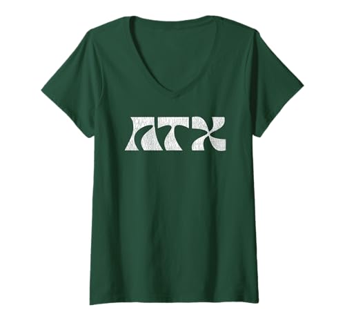 Damen ATX / Austin TX Retro-Design mit Details T-Shirt mit V-Ausschnitt Damen ATX / Austin TX Retro-Design mit Details T-Shirt mit V-Ausschnitt von ATX Austin Texas Retro Design With Details Shop