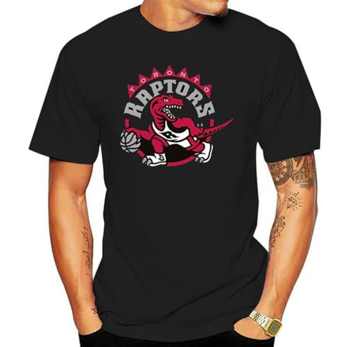 Kaus Pria Toronto Streetwear untuk T Shirt Logo Tecmo Retro 8 Bit Raptors Hip-Hop Komik Keren Kustom Hip-Hop Unik Manga Black XL von ATYPS