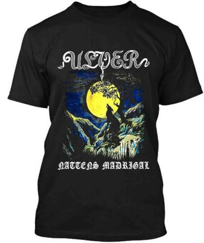 New Popular Ulver Nattens Madrigal Experimental Electronica Band Crewneck Cotton T Shirt Men Casual Short Sleeve Tees Tops Black M von ATYPS
