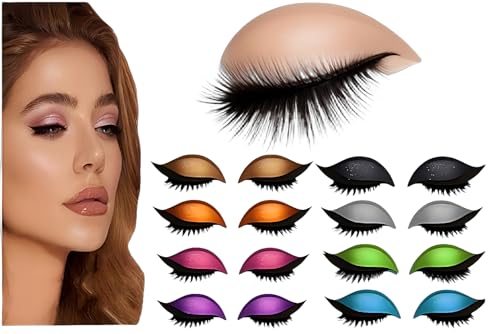 lazy eye shadow eyelash patch,eyelash stickers for eyes,3-in-1 Self-Adhesive Reusable Quick Eye Makeup Stickers with False Eyelashes, Shadows, Eyeliner, Party, Prom lazy eye shadow eyelash patch,eyelash stickers for eyes,3-in-1 Self-Adhesive Reusable Quick Eye Makeup Stickers with False Eyelashes, Shadows, Eyeliner, Party, Prom von ATYUIJK