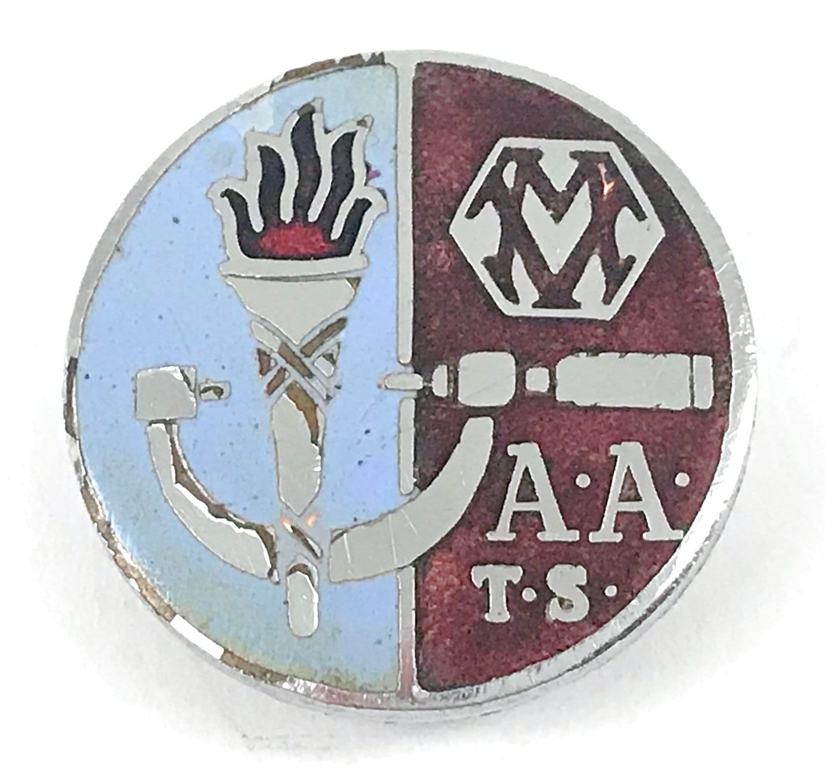 Gratis Post-Vintage Button, Button Lapel, American Association For Thoracic Surgery, Aats Red & Blue Enamel, Fattorini Gratis Post-Vintage Button, Button Lapel, American Association For Thoracic Surgery, Aats Red & Blue Enamel, Fattorini von AToasttothePast