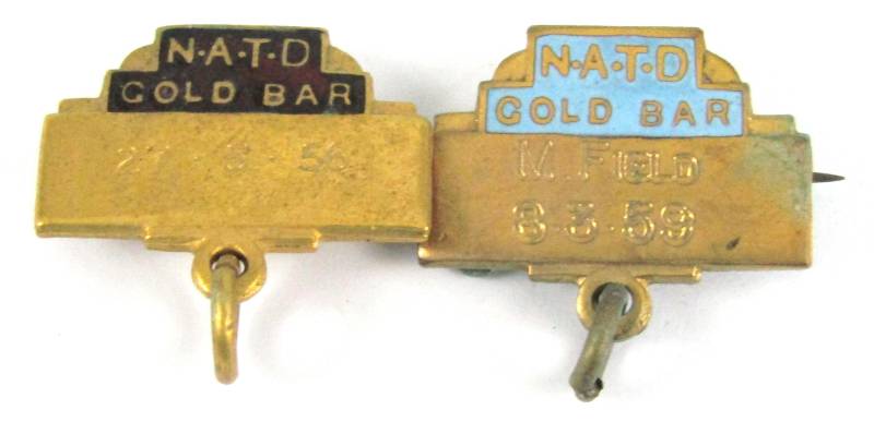 Kostenlose Post - Zwei Jahrgang Tanzen Auszeichnungen, Fob, Natd, Verband Für Lehrer Des Tanzes, Bar Awards, Emailliert Bars, Teile von AToasttothePast