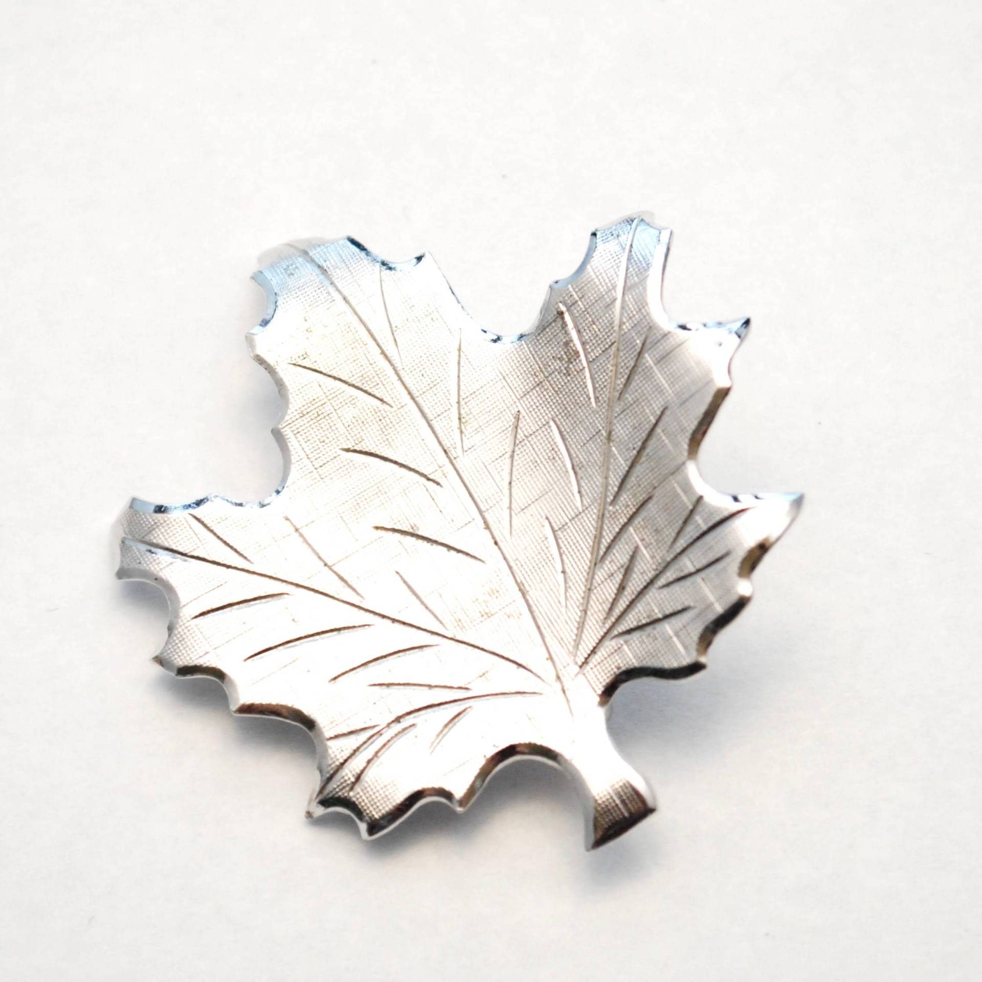 Jahrgang Danecraft Maple Leaf Sterling Brosche - Pin Silber Natur von ATreasureHunt