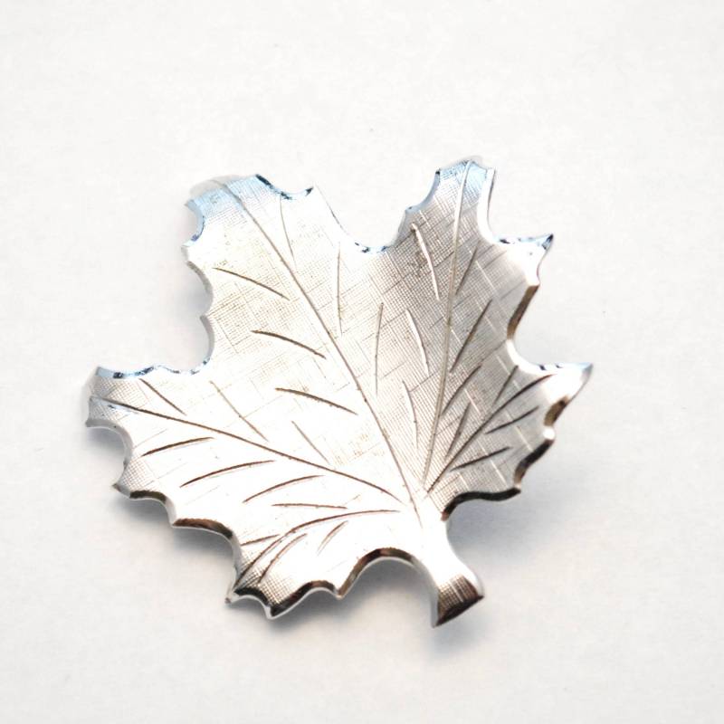 Jahrgang Danecraft Maple Leaf Sterling Brosche - Pin Silber Natur von ATreasureHunt