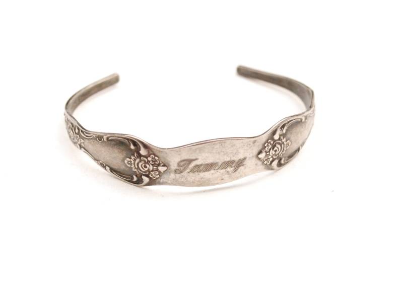 Silber Besteck Löffel "Tammy" Armband | Wma Rogers Oneida Armreif Blumenmuster Besonderes Geschenk Für Sie Boho von ATreasureHunt