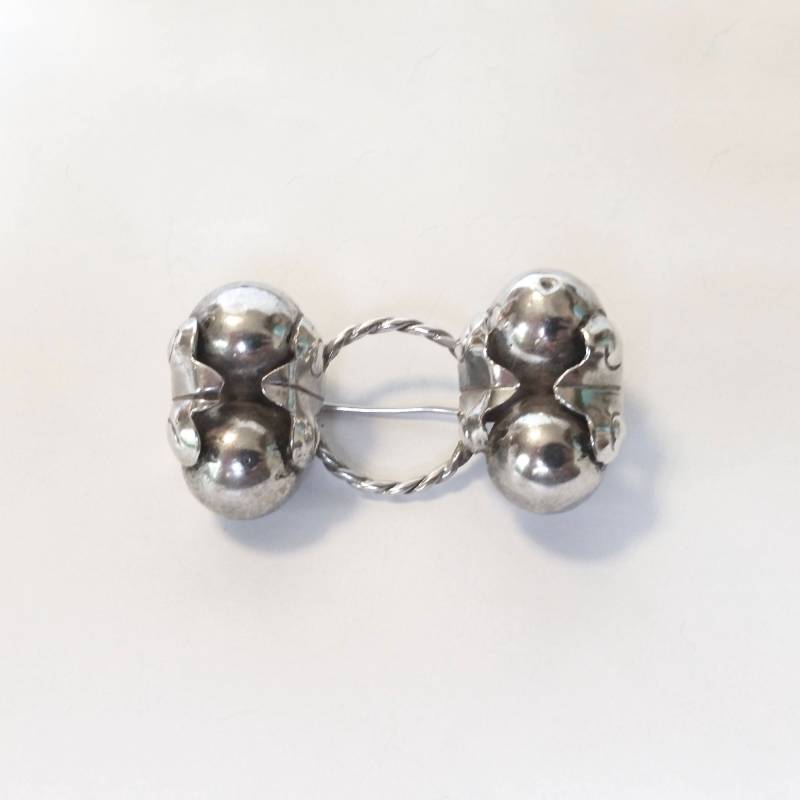 Ungewöhnliche Sterling Silber Pin - Brosche Kugeln Chunky Blase Einzigartig Hubert Hermon Stil von ATreasureHunt