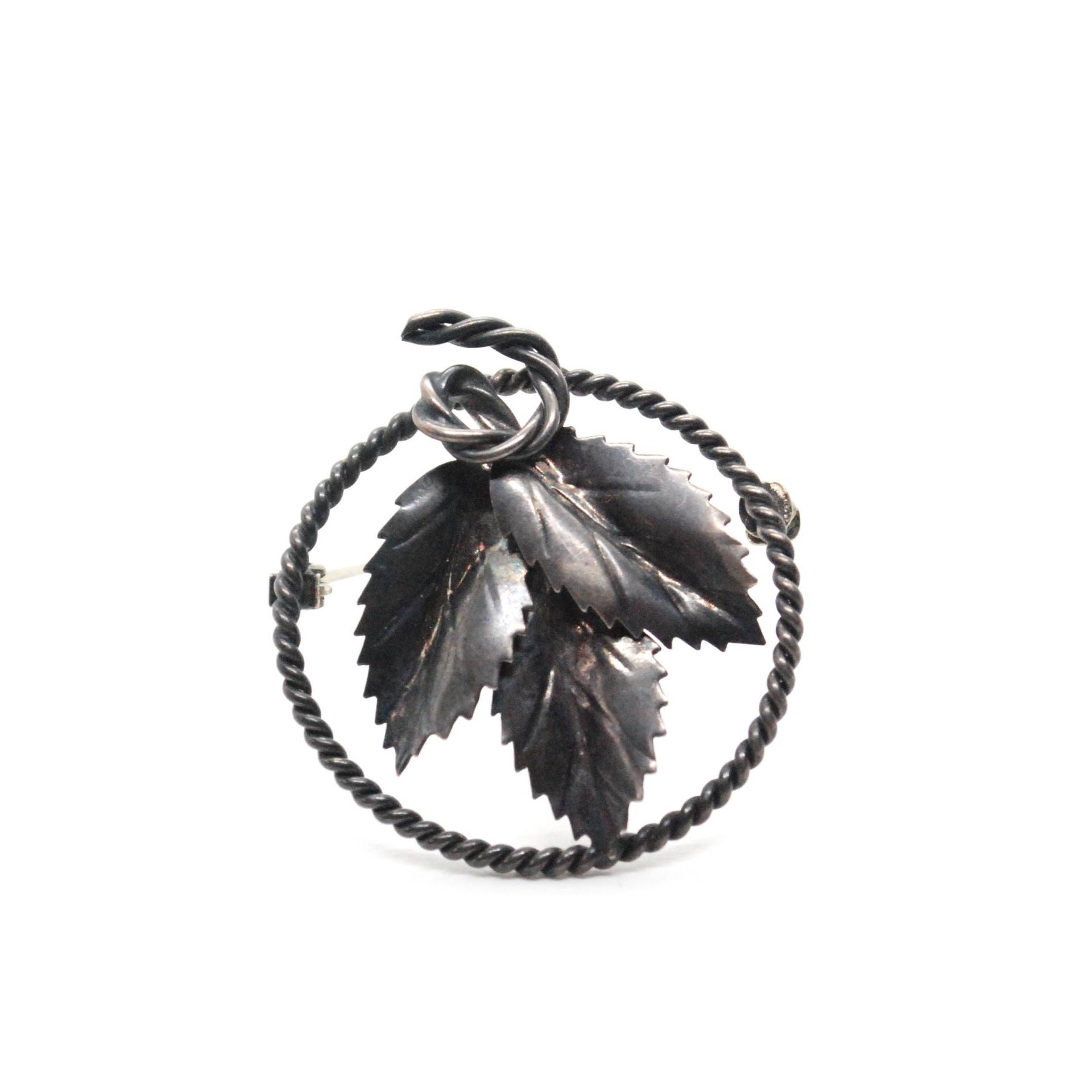 Vintage 3-Blatt-Brosche - Sterling Handgefertigt Trilogie Glaube Hoffnung Liebe Pin Silber Alte Schmuck Einfach Geschenk Für Mama von ATreasureHunt